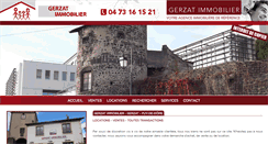 Desktop Screenshot of gerzat-immobilier.fr