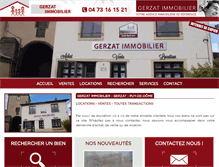 Tablet Screenshot of gerzat-immobilier.fr